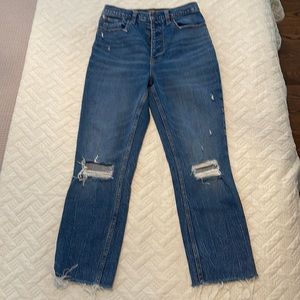 abercrombie and fitch high rise mom jeans